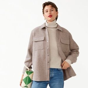 & Other Stories Oversized Wool Shirt Jacket